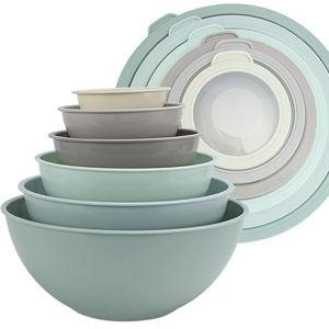 Nesting Mixing Bowls in Mint Ombre