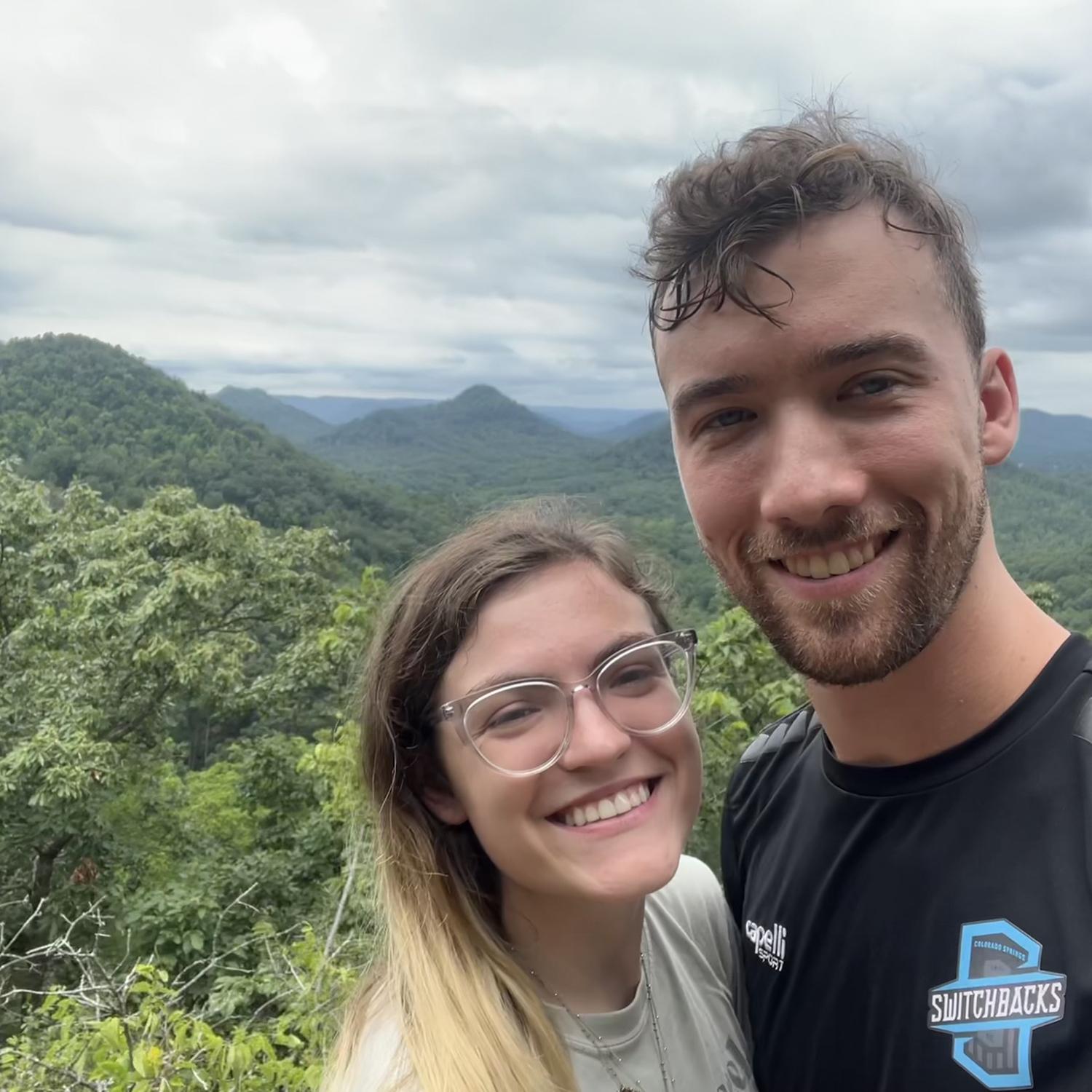 The same hiking spot he took me to in October 2021, when we were just friends