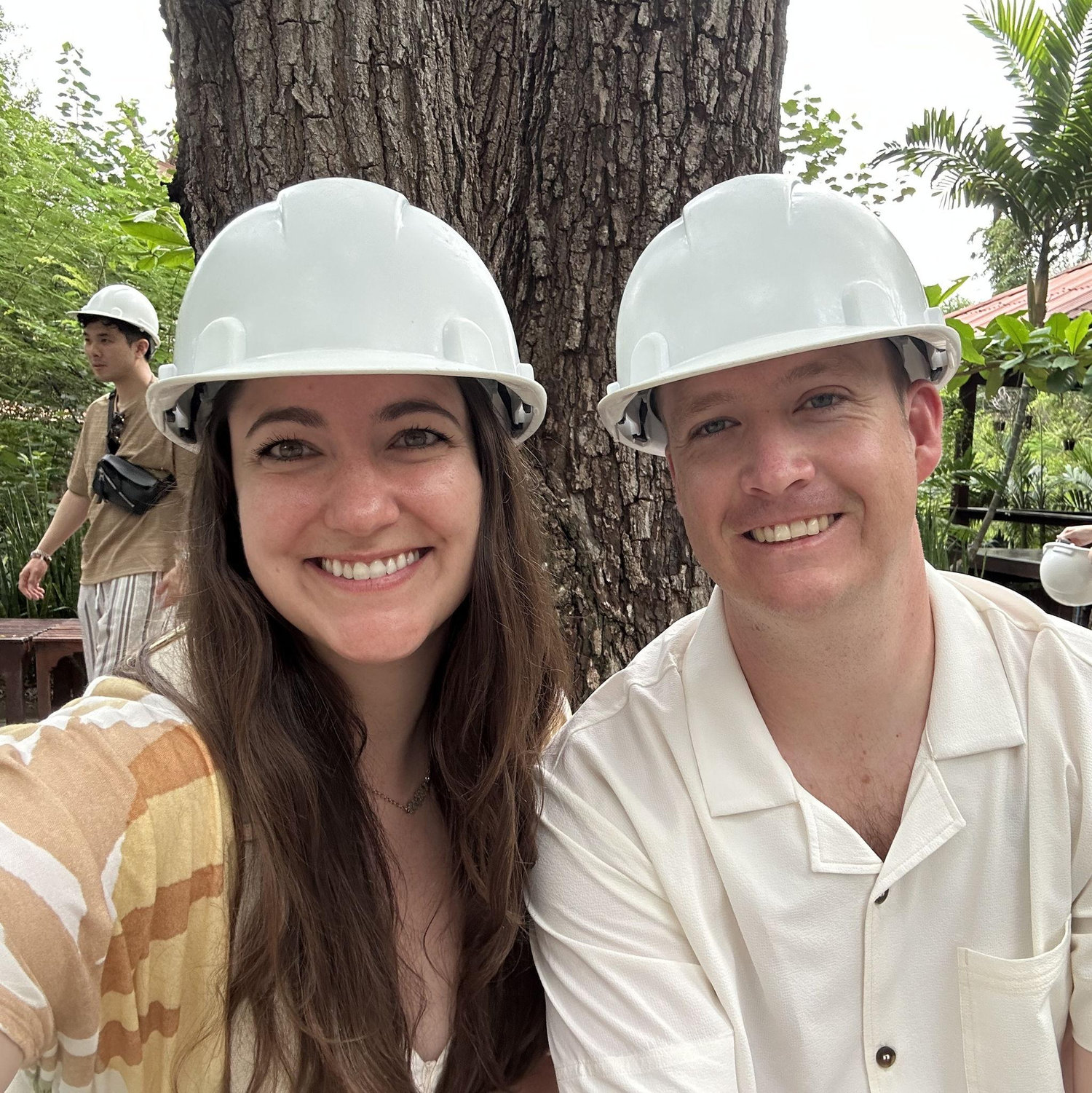 Visiting a temple in Thailand