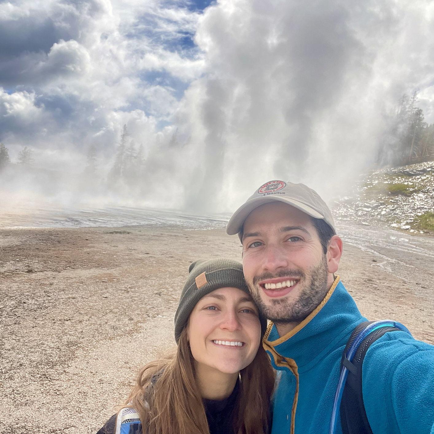 When we moved from California to the east coast, we took a road trip through the national parks. This was in Yellowstone!