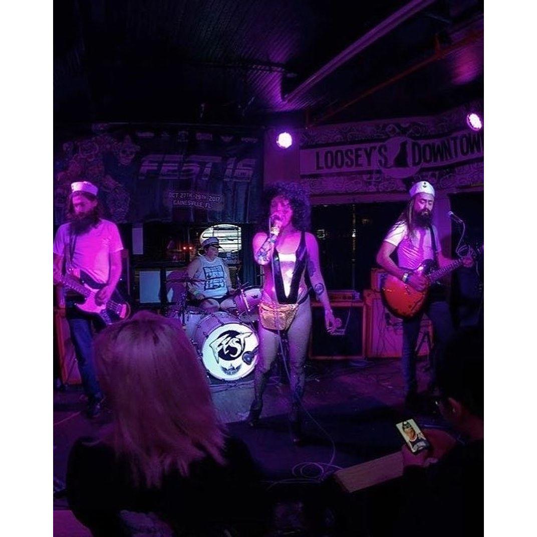 Young Go Hards at FEST in 2017, during our Cher cover