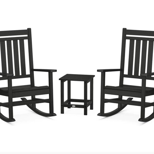 Estate 3-Piece Rocking Chair Set with Long Island 18 Side Table