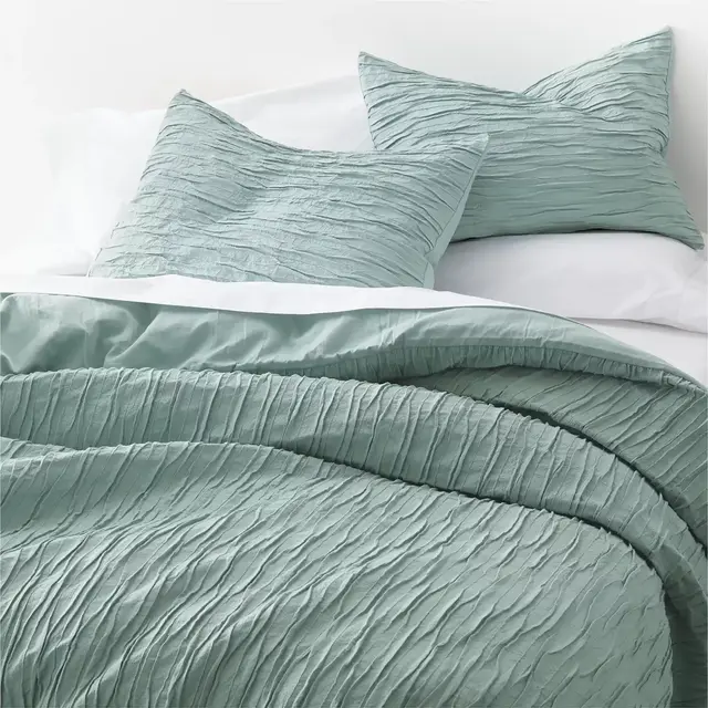 Belamy Full/Queen Dusk Pleated Duvet Cover