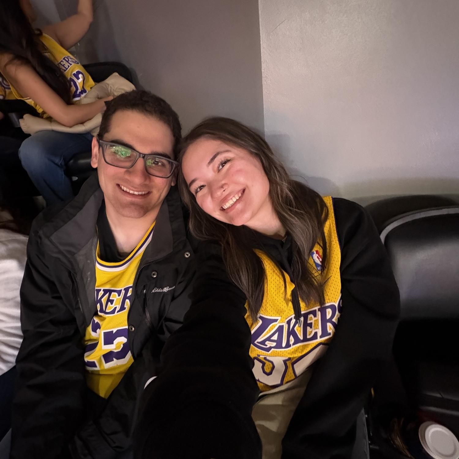 Cheering on the Lakers at Ball Arena - March 2025