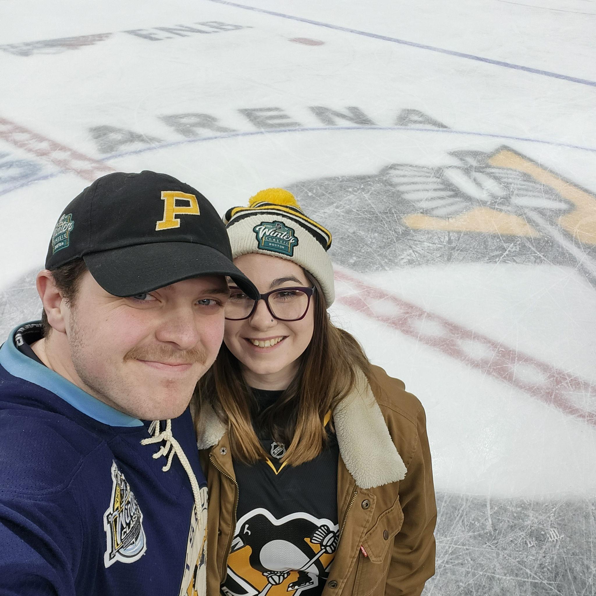 Dylan and Hannah Got To Go Down on the PPG Paints Arena Ice On January 15th 2024!
