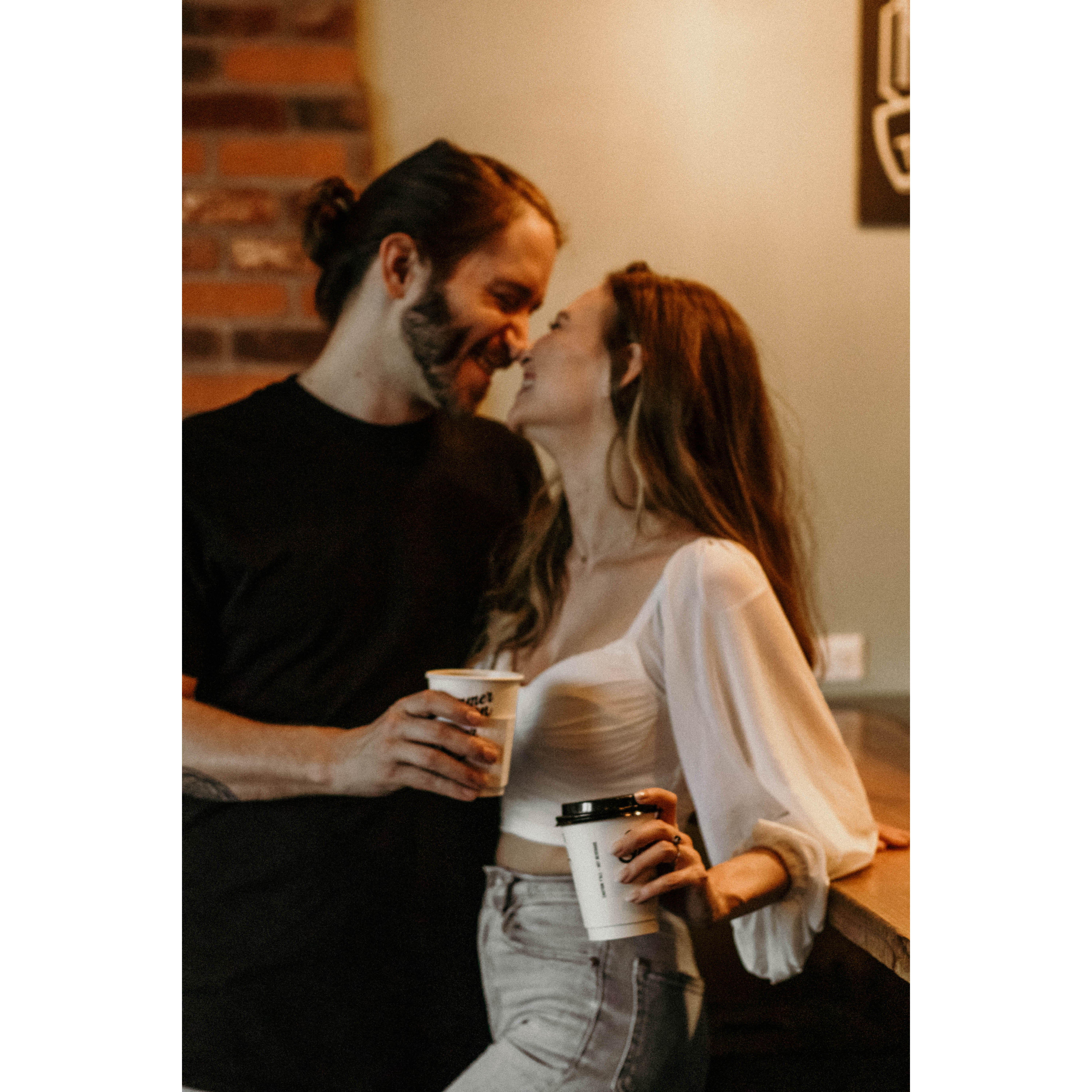 We originally met right here at this bar in January of 2020 though we wouldn't go on our first date for another 5 months