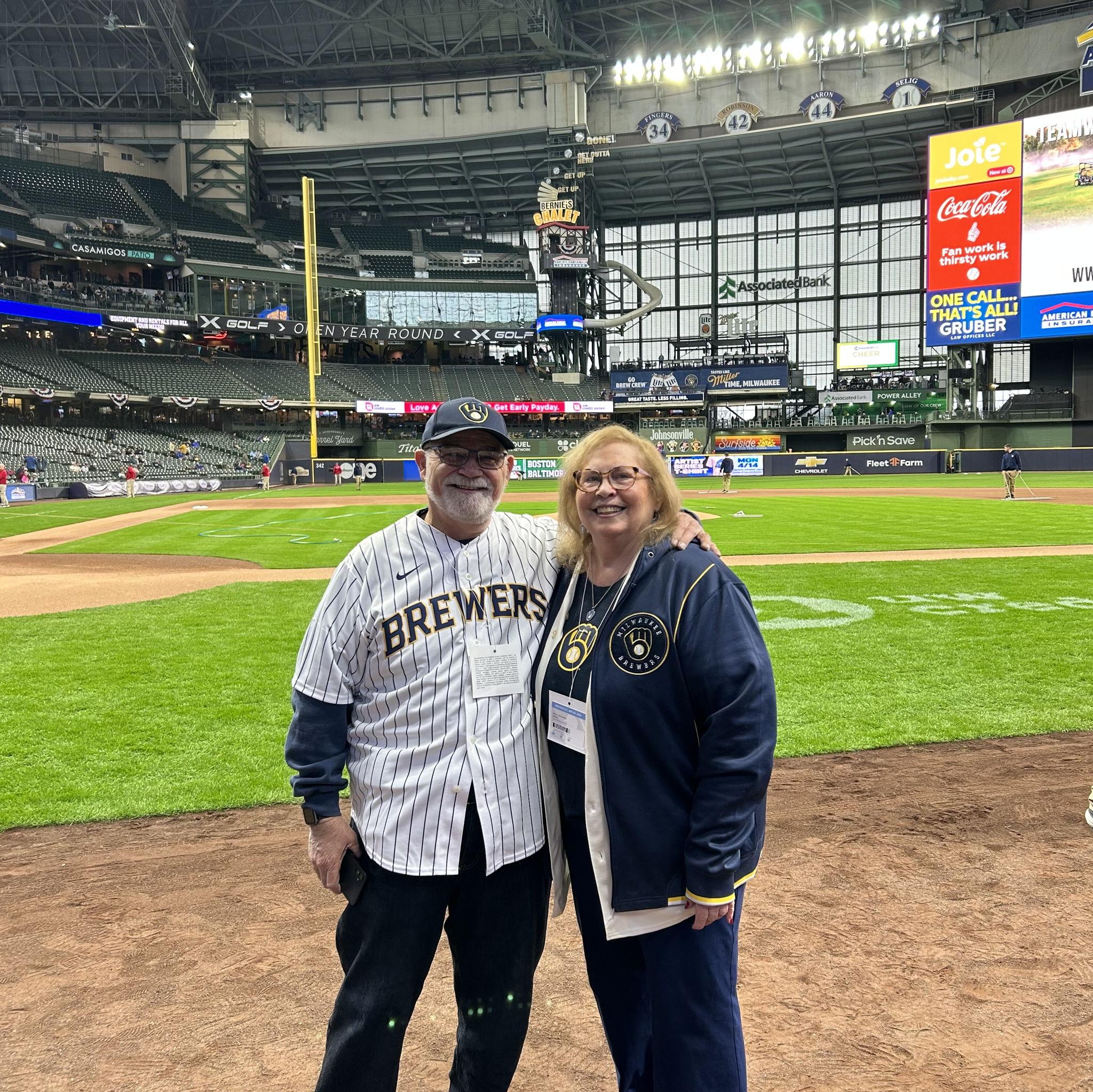 Baseball season- a beloved pastime of the lovely couple
