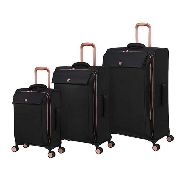 it luggage Prime-Lite II Softside Spinner, Black, 3-Piece Set (22/28/32)