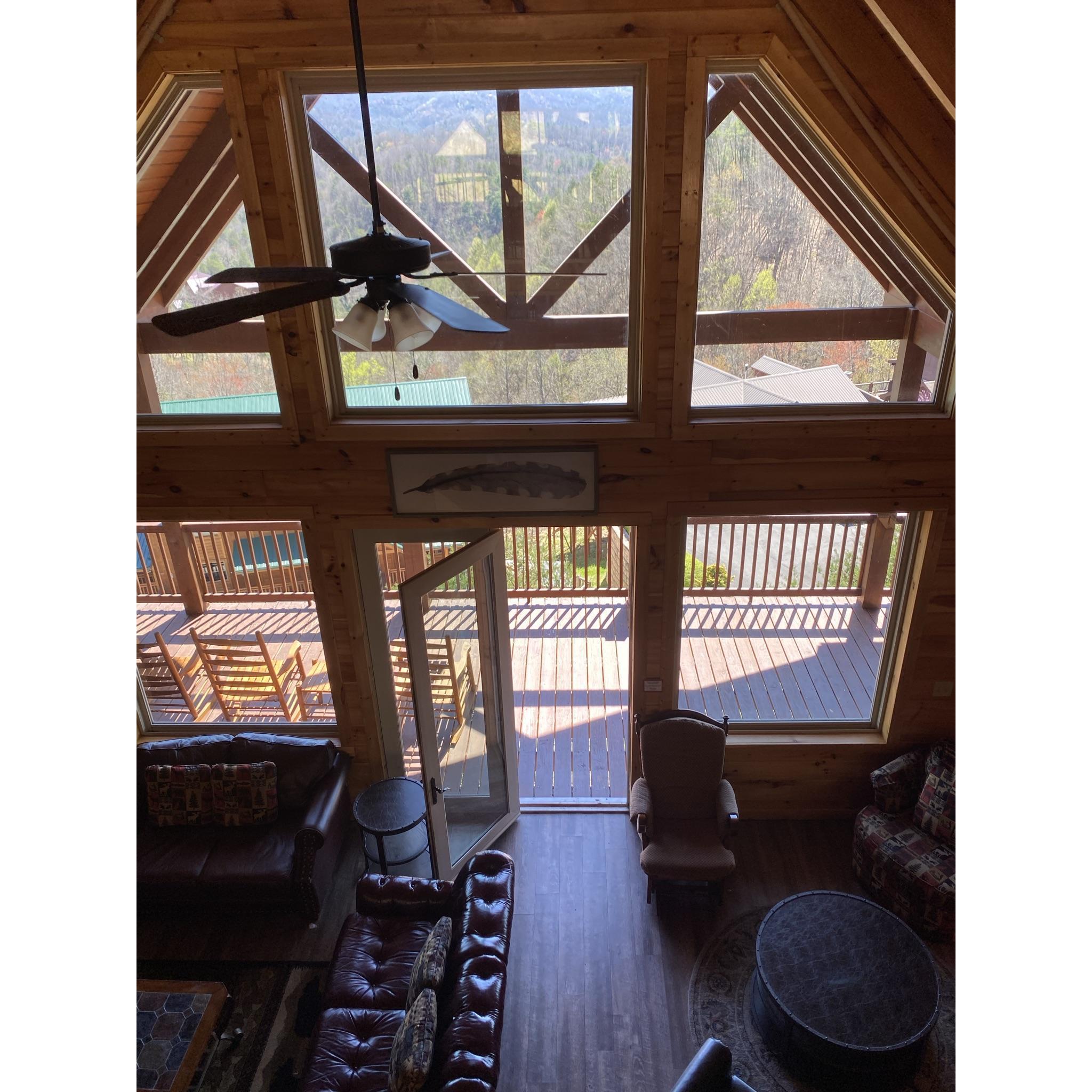 View from loft of 2nd floor