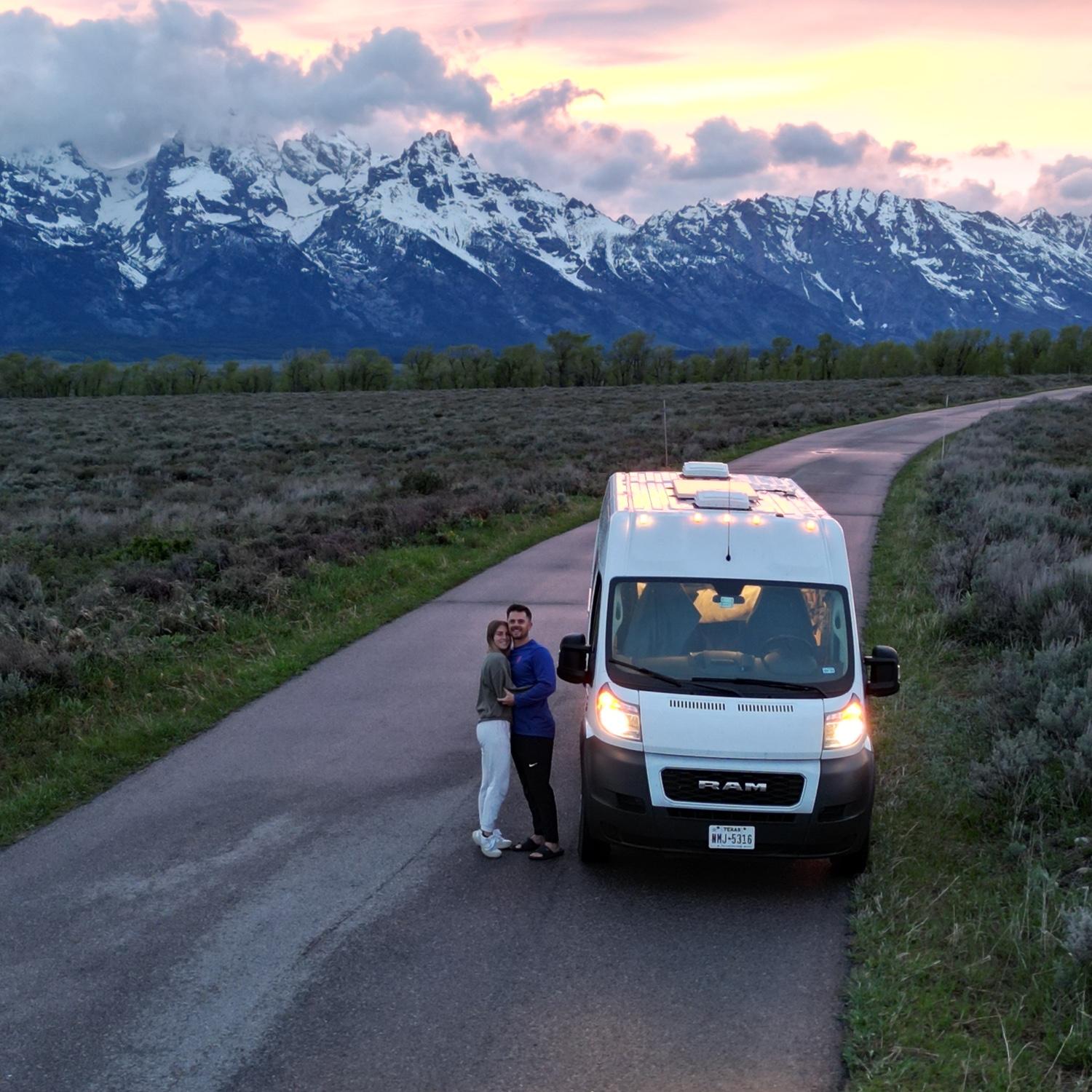 The most beautiful sunset at Grand Teton National Park