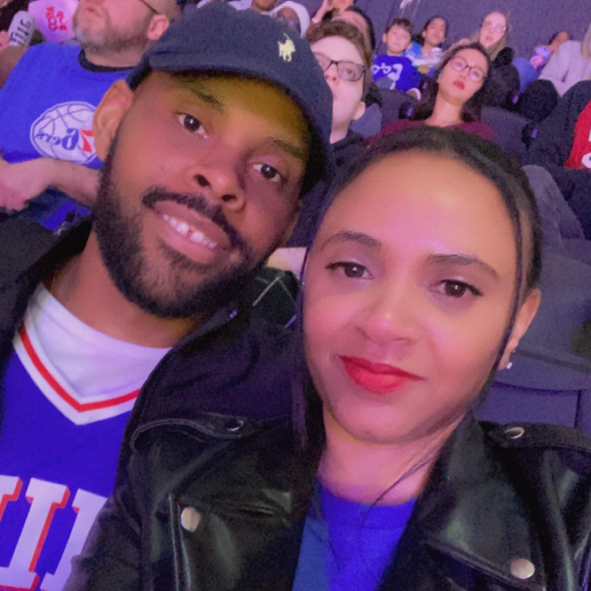 Our First Sixers Game, 2022.