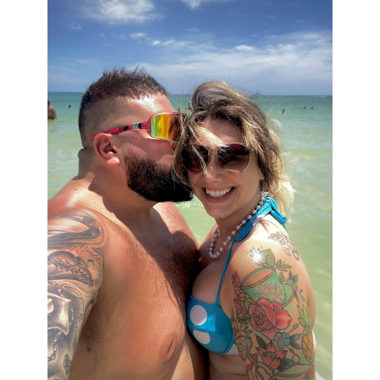 Celebrating two years on clearwater beach!