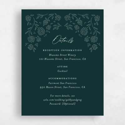 Dark Emerald, Green Wedding Enclosure - Clarian