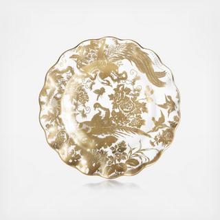 Gold Aves Fluted Dessert Plate