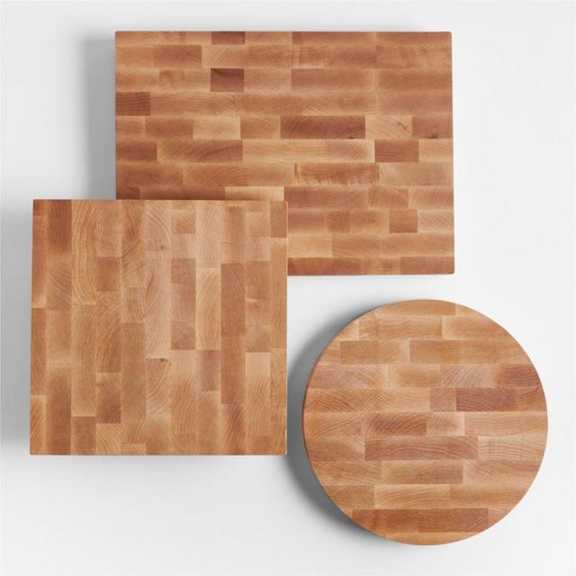 Crate & Barrel Maple Reversible Cutting Board