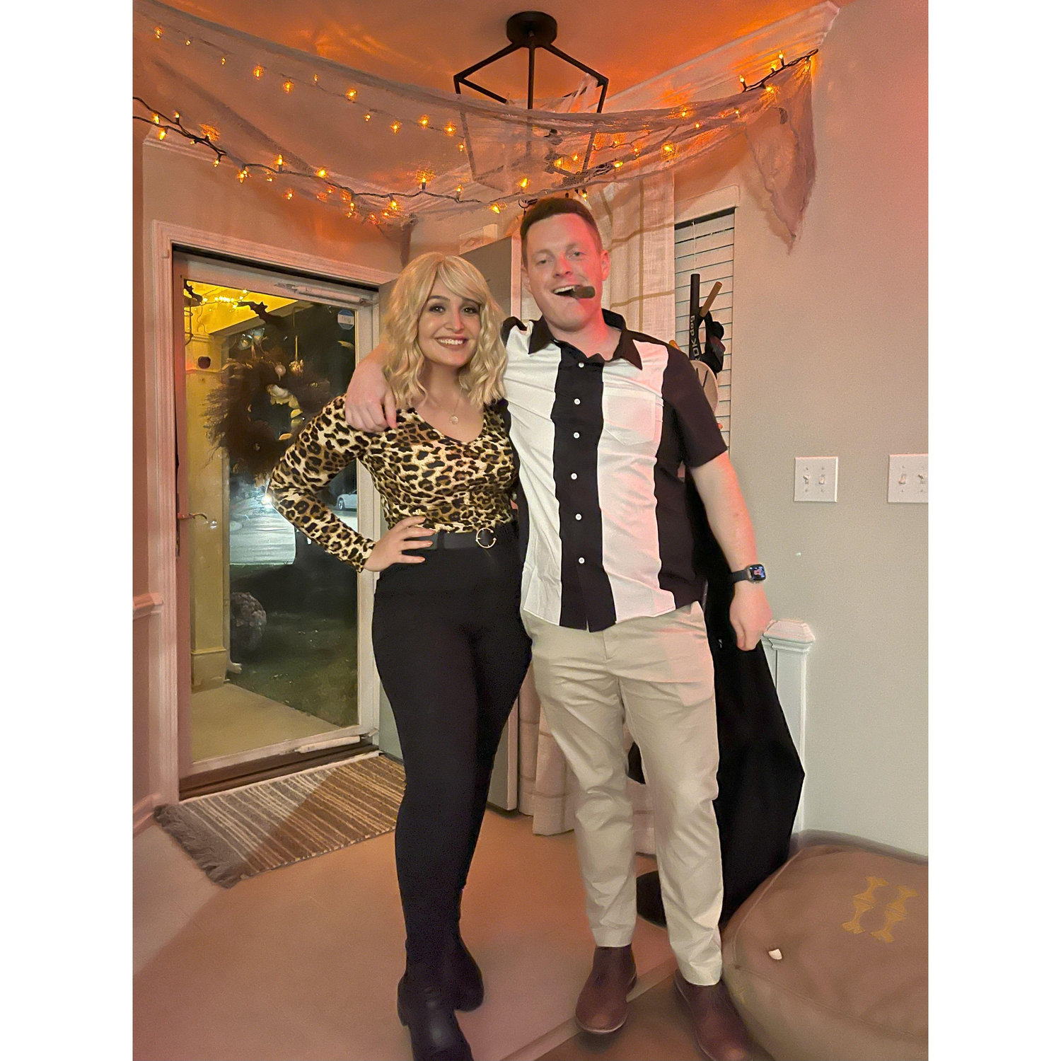 We dressed up as Tony and Carmela Soprano for Halloween…The Sopranos was the first show we watched together!