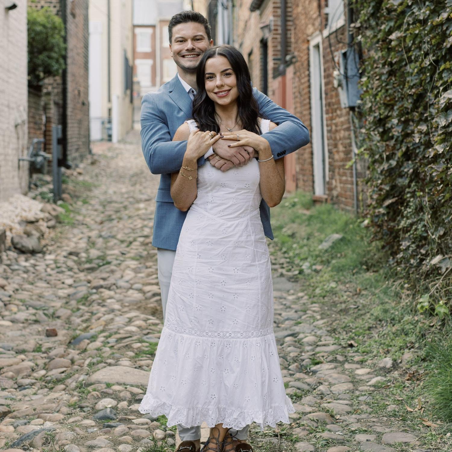 Engagement session in Old Town Alexandria, Virginia!