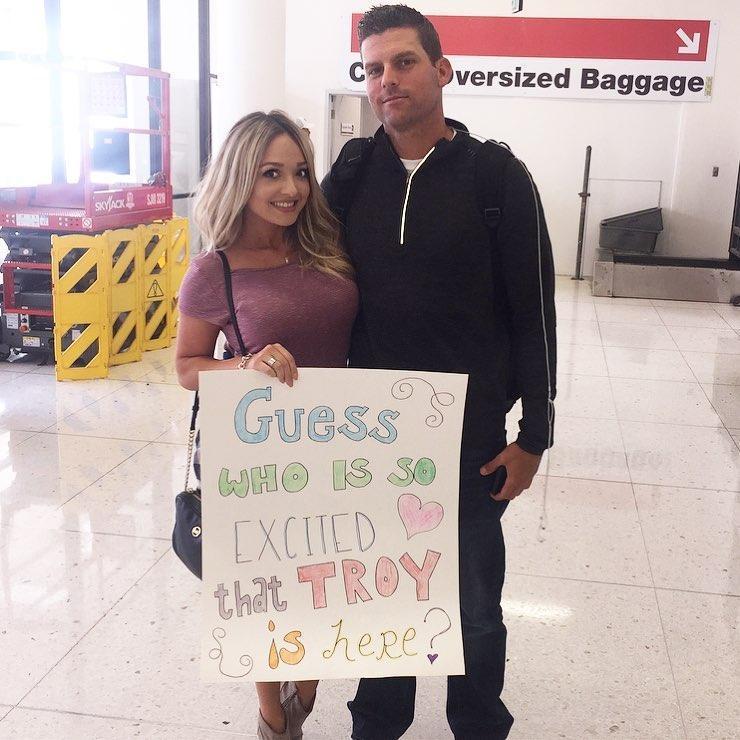 A fun little "welcome sign" to greet Troy on his first visit to California