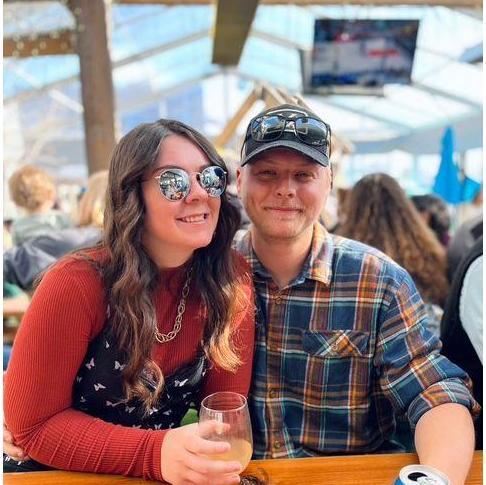 Celebrating Kevin's 25th birthday with friends