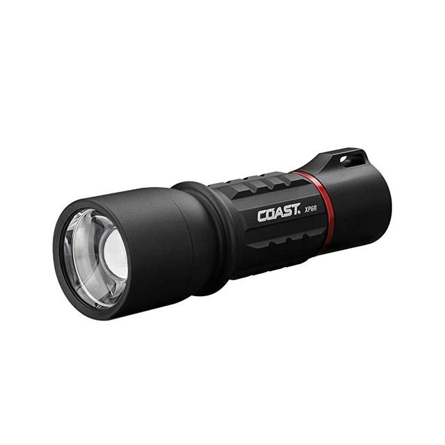 Coast XP6R 400 Lumen USB Rechargeable-Dual Power LED Flashlight with Pure Beam Slide Focus and Top Grade Aluminum Build