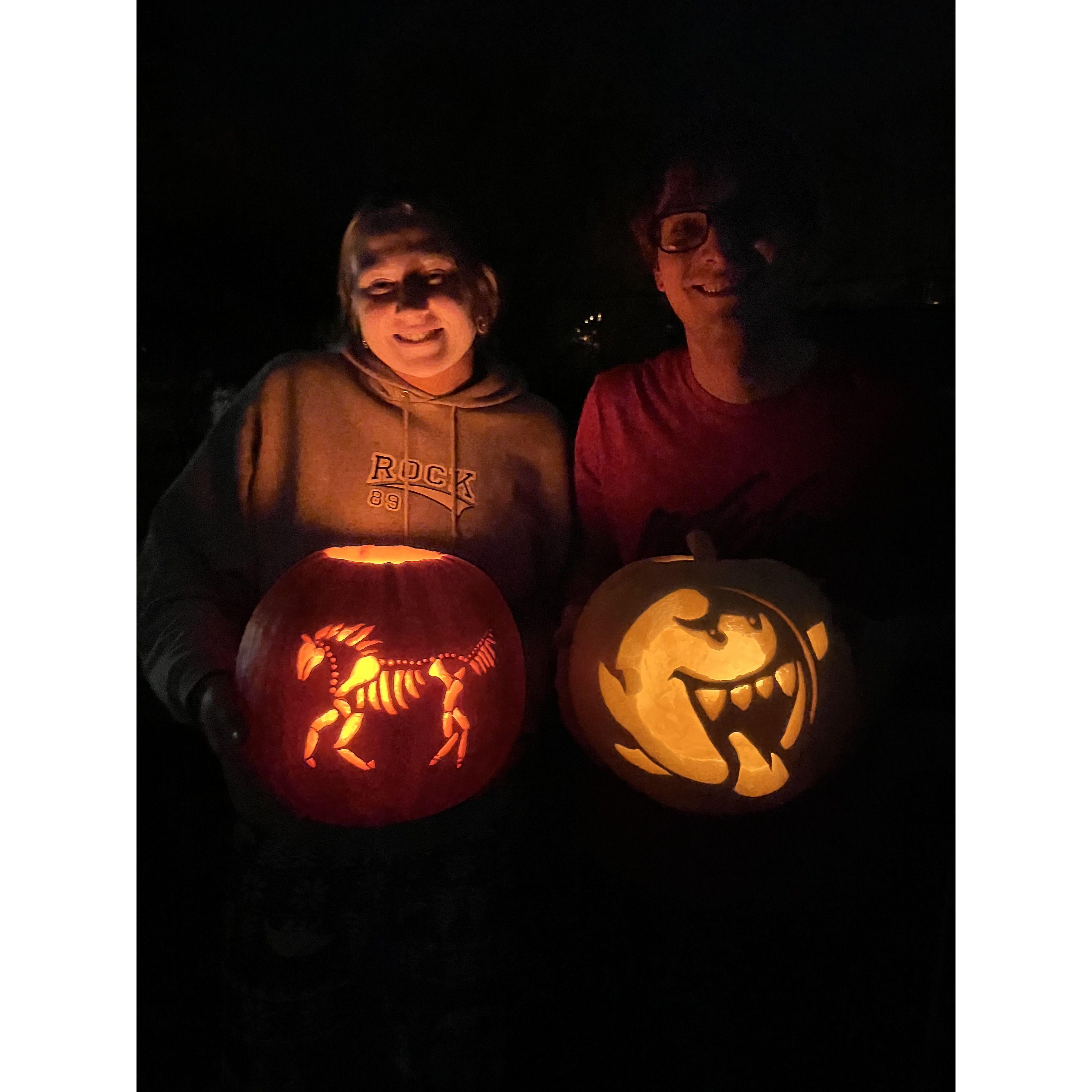 Pumpkin carving, October 2023
