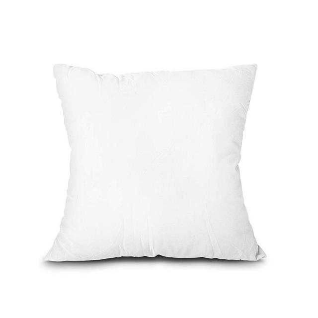 Edow Throw Pillow Insert, Lightweight Soft Polyester Down Alternative Decorative Pillow, Sham Stuffer, Machine Washable. (White, 20x20)