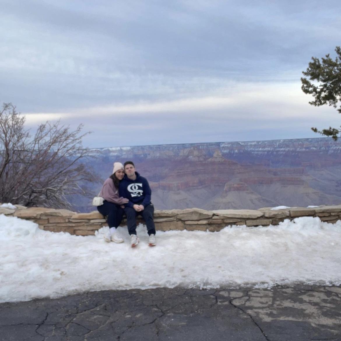 B & D at the Grand Canyon in Arizona