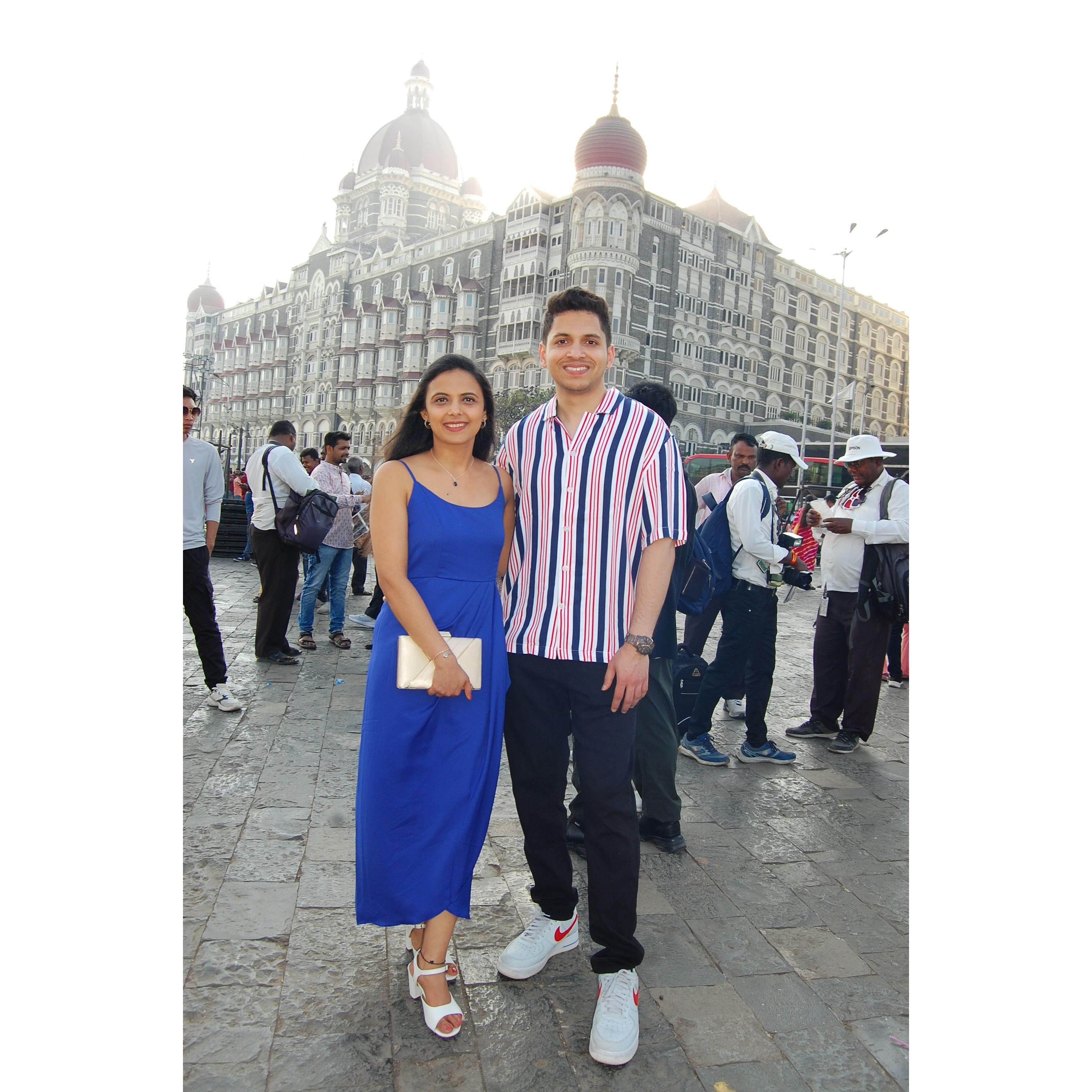 Proposal Day! Clicked before the iconic Taj Hotel in Mumbai (2024)