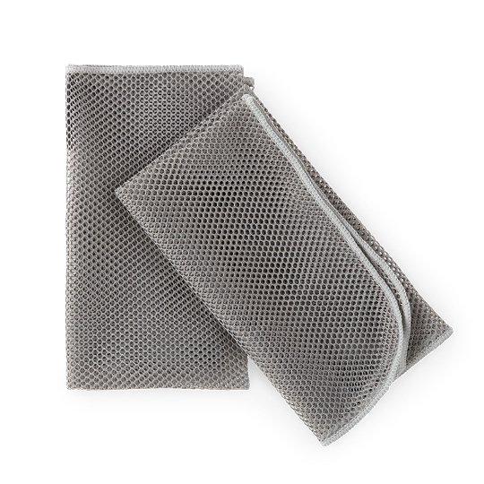 Dish Cloths, graphite (netted), pack of 2 - Graphite