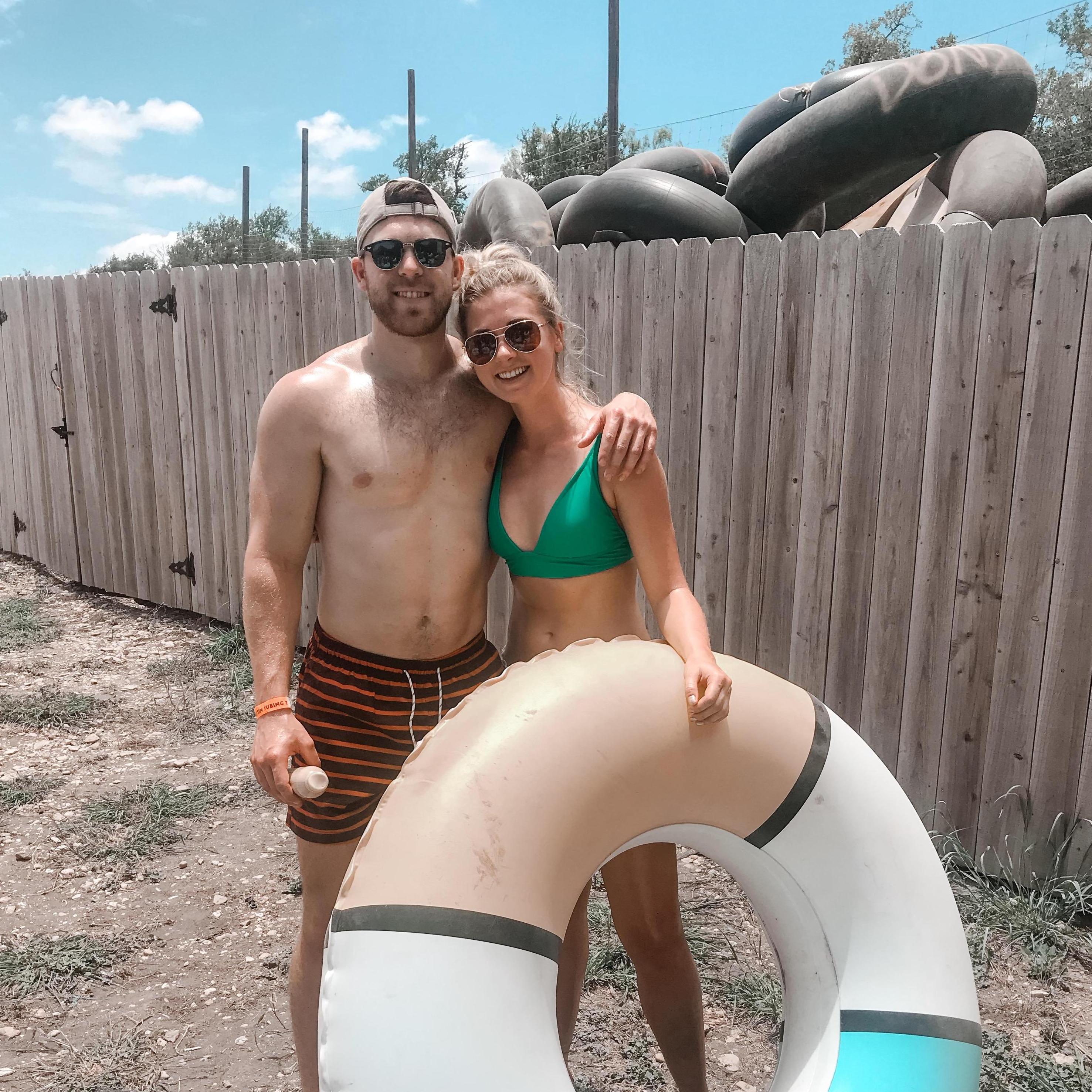 One of our favorite activities...floating the river with friends in Austin!