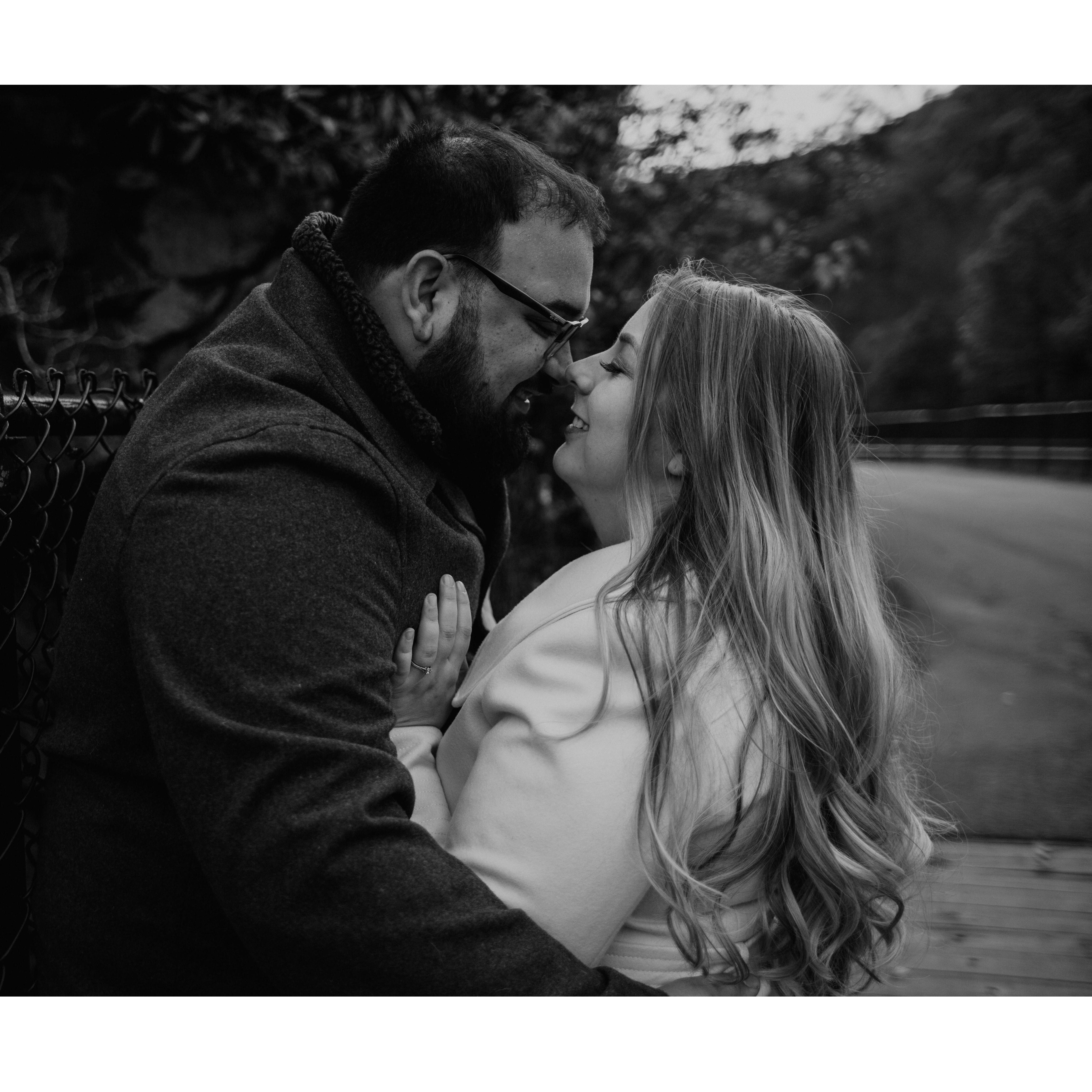 Engagement photo taken at Glen Onoko State Park
-Kristy Hoadley Photography