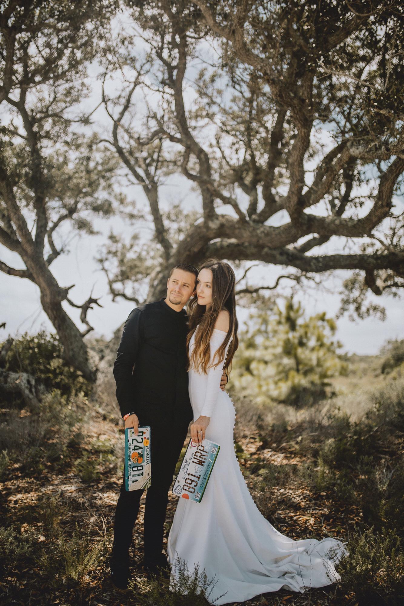 After maintaining a long distance relationship (him in FL and her in KY, hence the license plates) for over a year, we finally made it!  No more goodbyes🙂