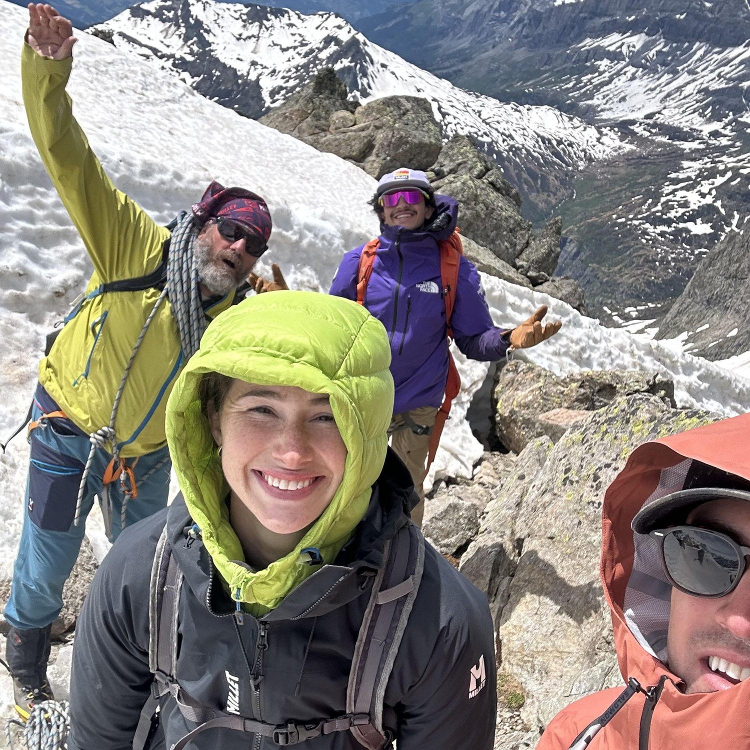 Ice climbing in France