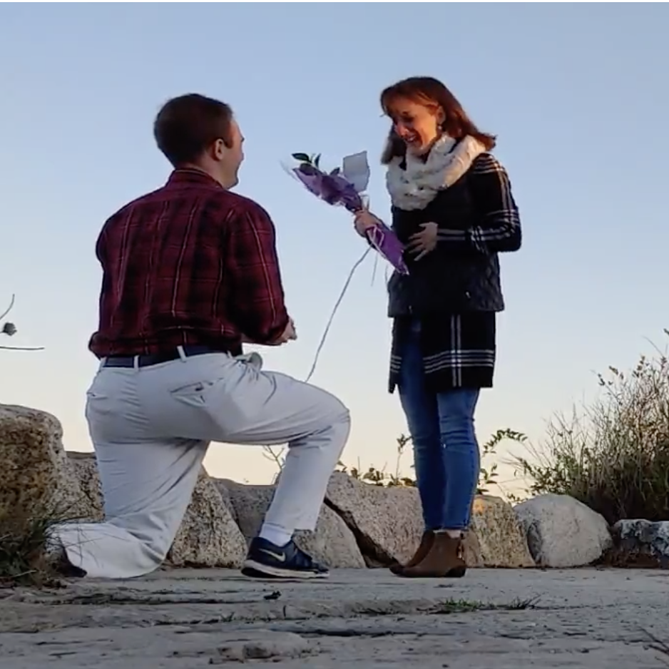 "Will you marry me, Erica?"
"Yes - yes, a thousand times - YES!"