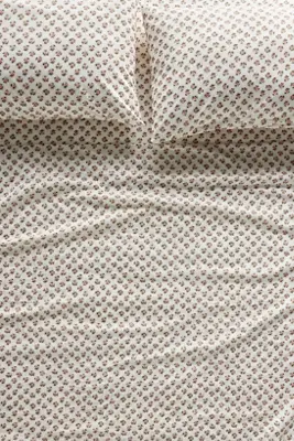 Organic Cotton Percale Printed Sheet Set