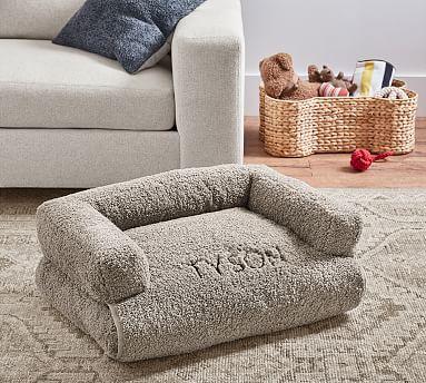 3-in-1 Pet Bed - Grey Teddy Faux Fur LARGE