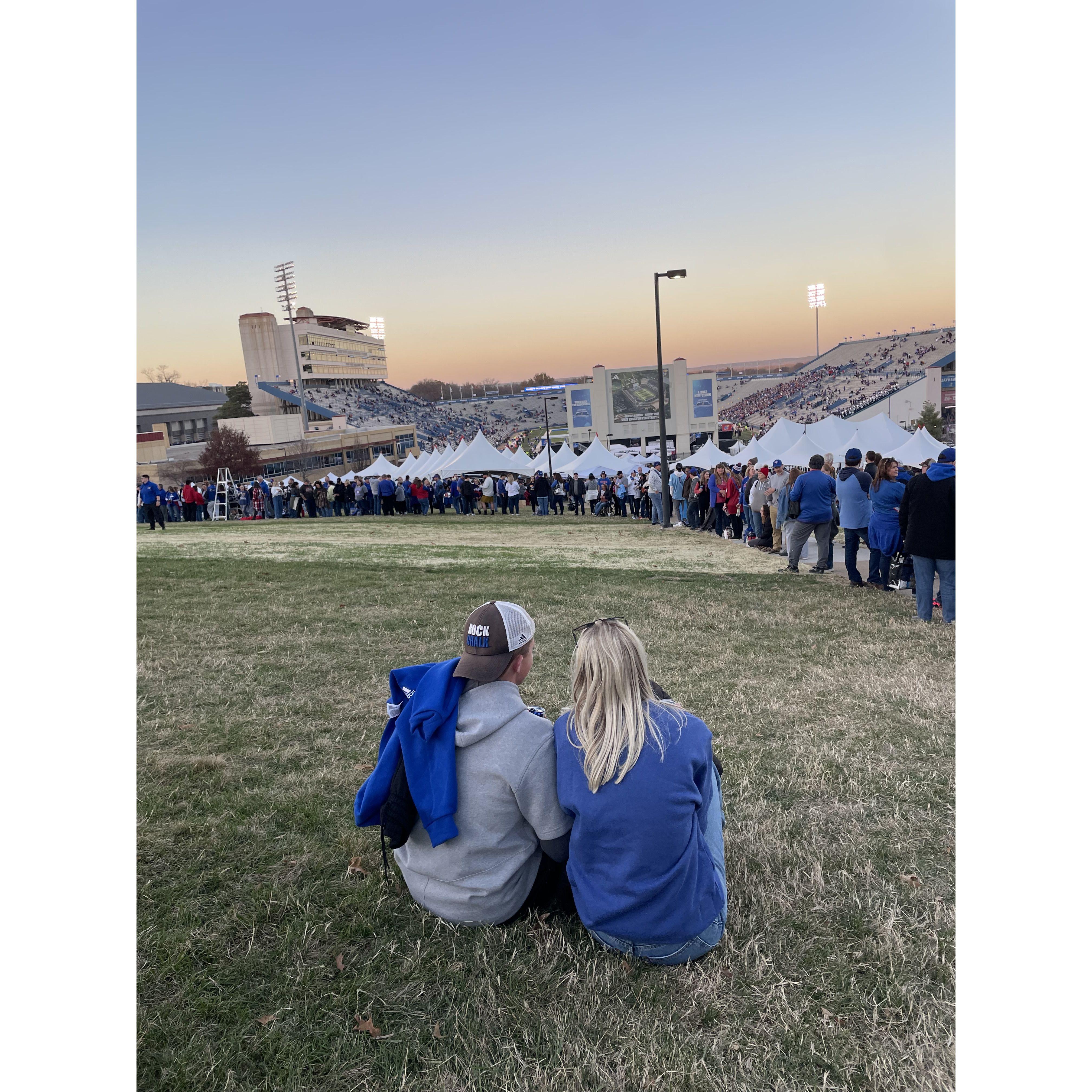 Recreating our first picture before the Booth gets remodeled