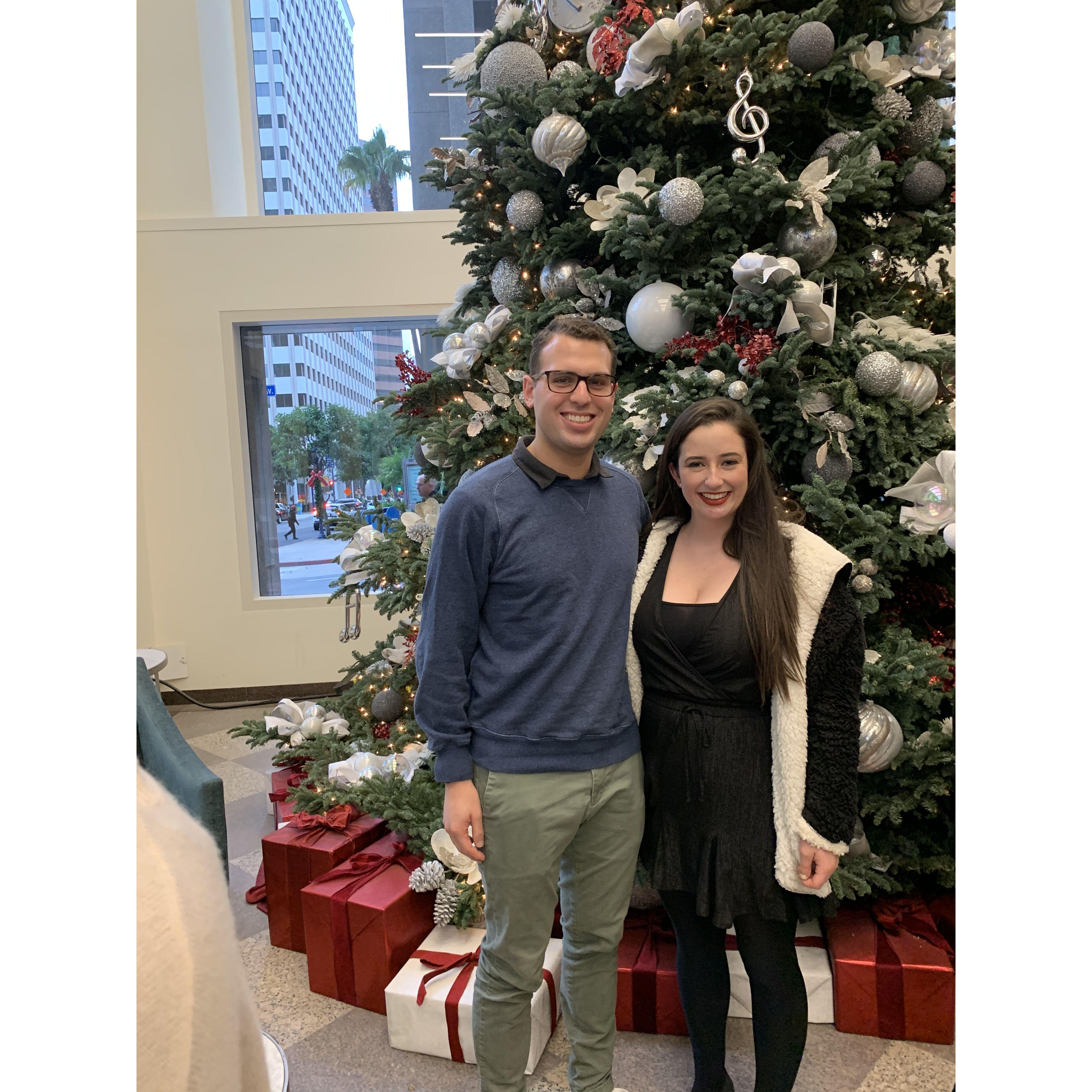 December 2017: The first time Stephen joined in the Alvord Christmas tradition of attending the San Diego symphony!