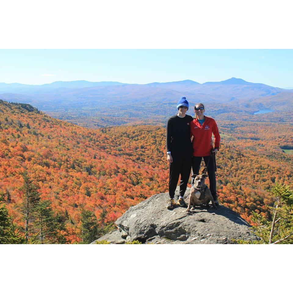 Andy's first Vermont autumn as seen from Stowe Pinnacle.
