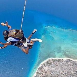 Skydiving in Zanzibar