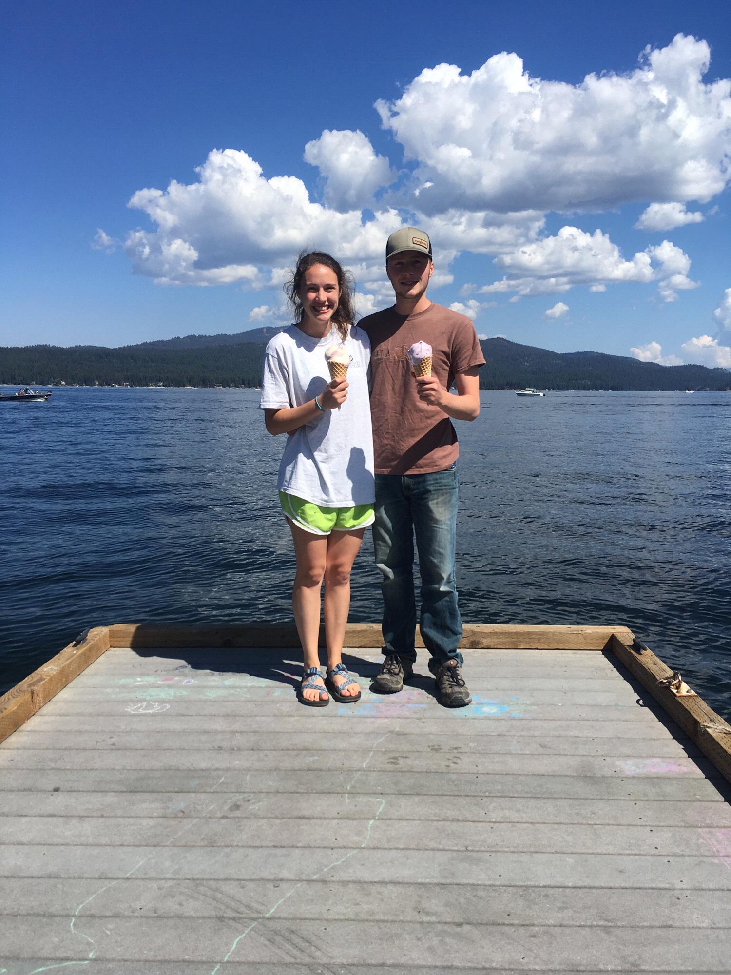 Ice cream from Ice Cream Alley in McCall 🍦