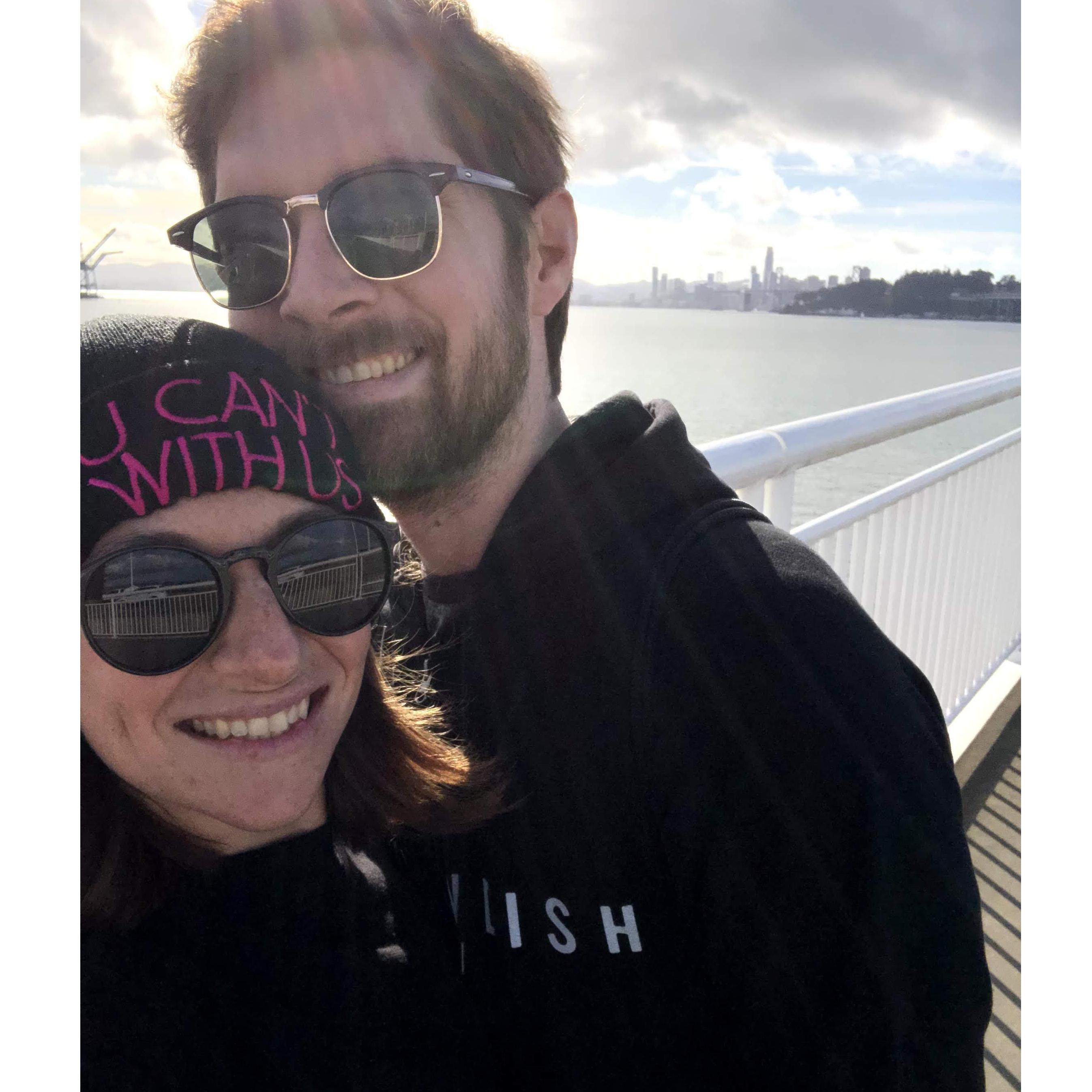 Walking on the Bay Bridge
