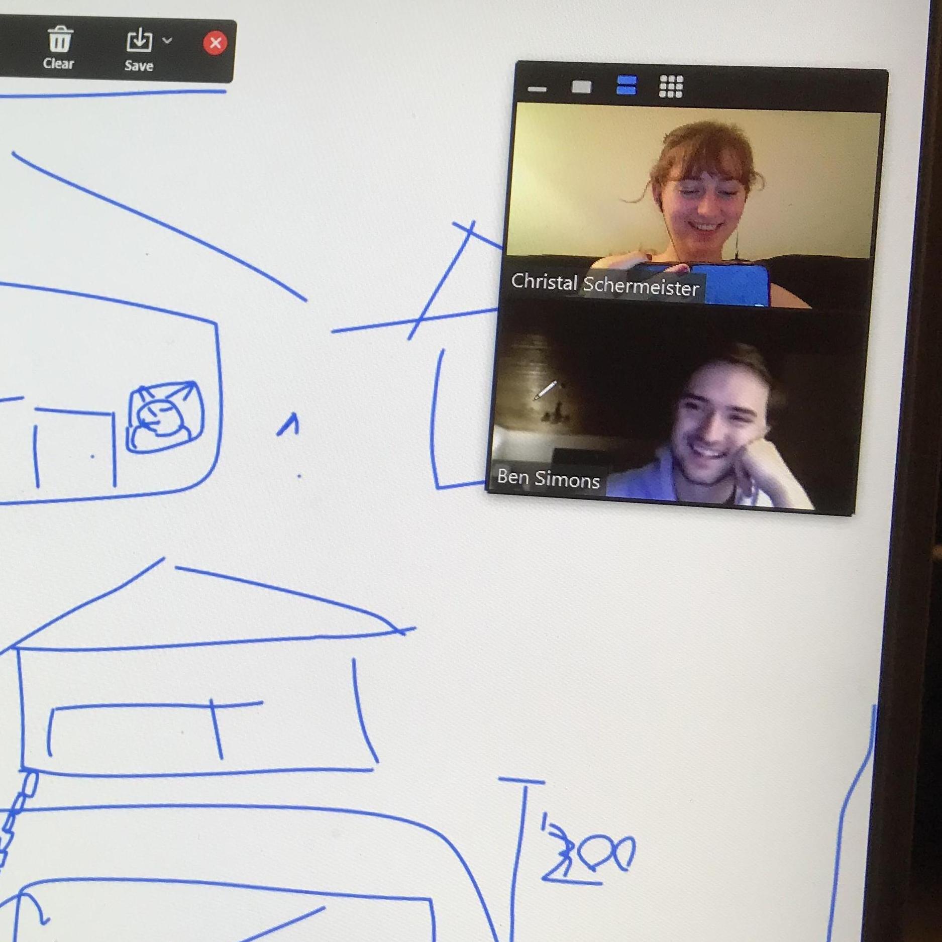 Doing some wedding planning via Zoom - back to long-distance it is :,) except this time with an end in sight!