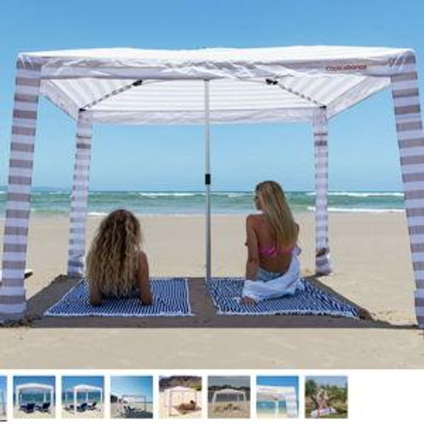 COOLCABANA 5 - Beige Stripes | Large - 64ft²