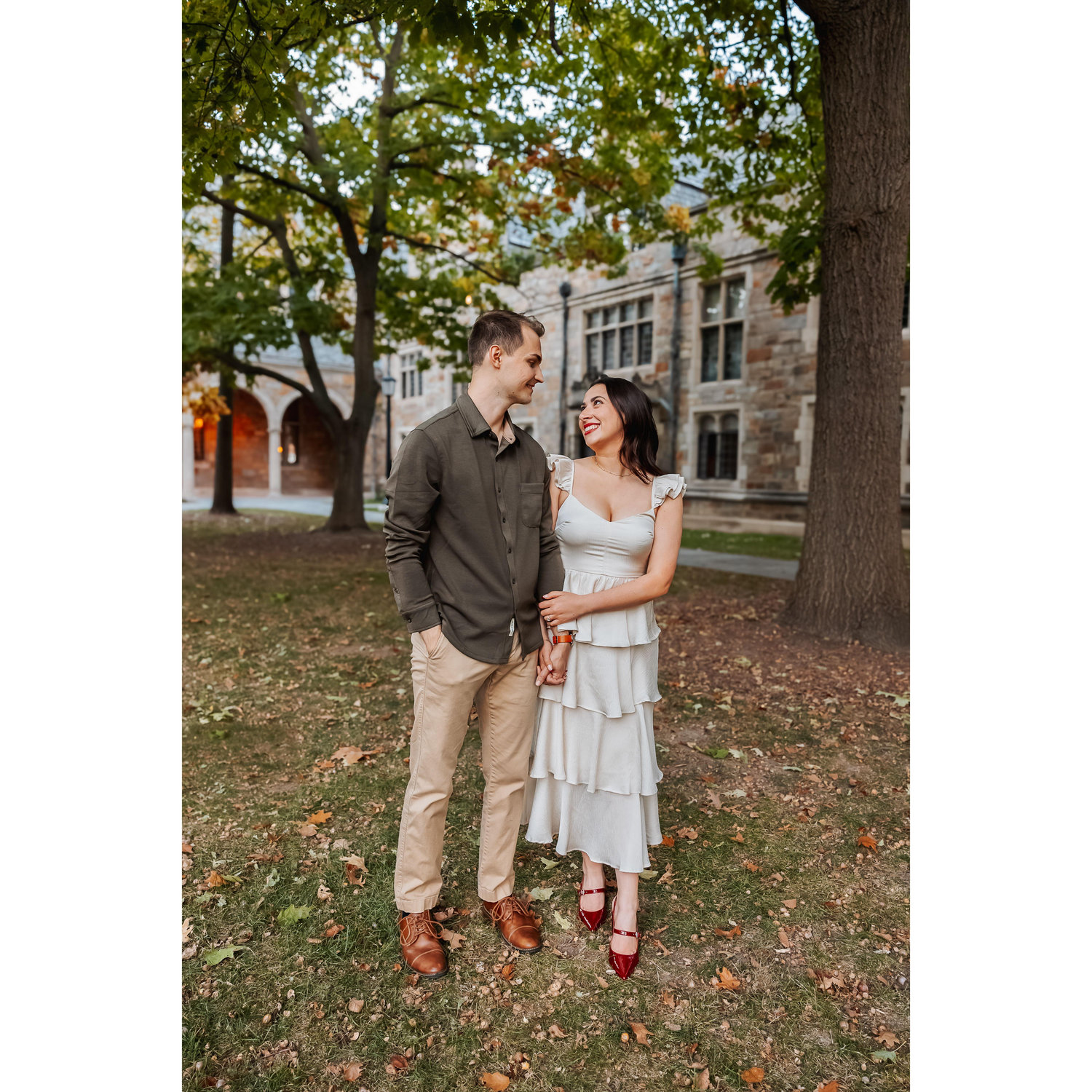the Michigan Law quad is beautiful, but it's also where we had our first date. Eric had a special pass to go to the Lawyer's Club Dining Room