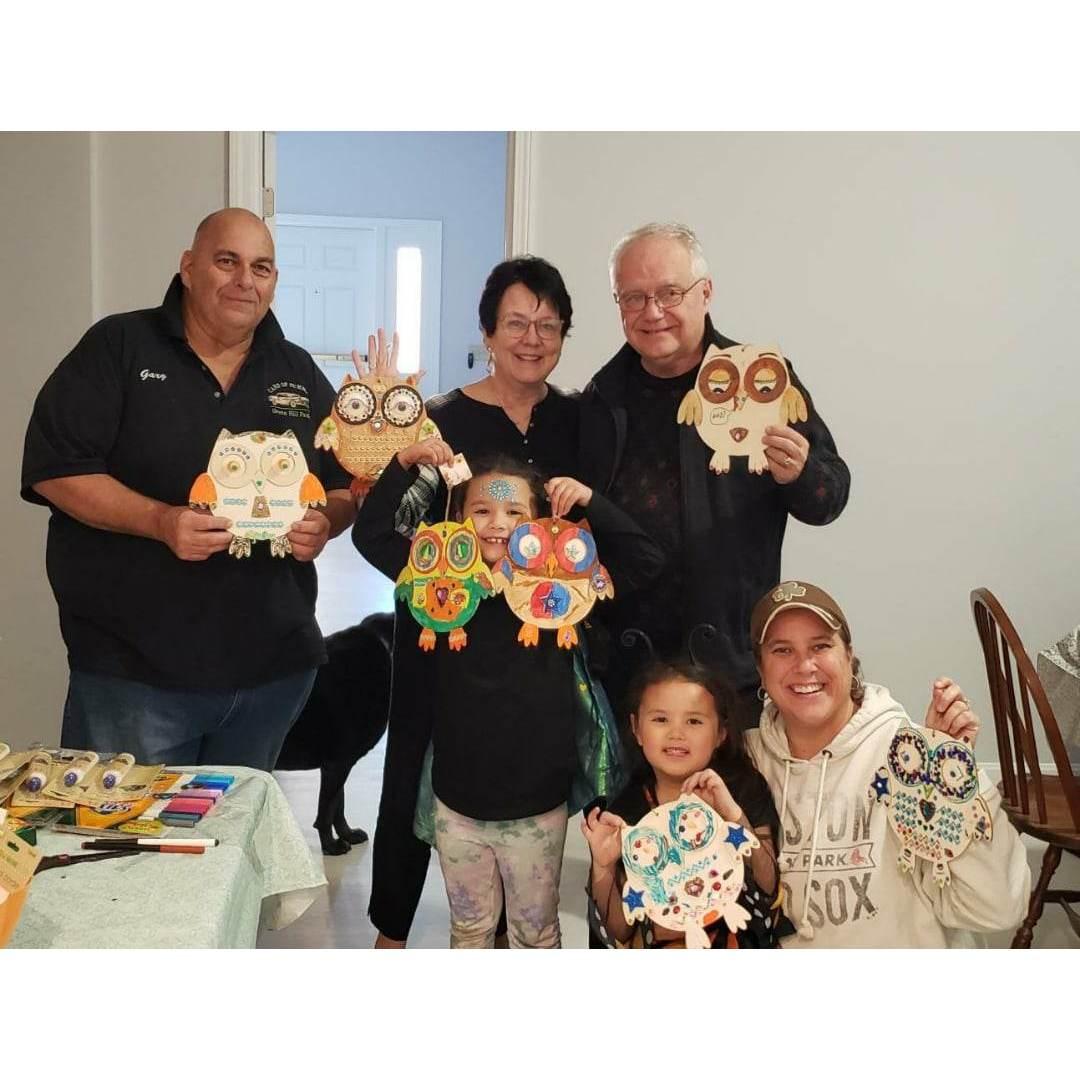 Family Craft Time - Always a Hoot!