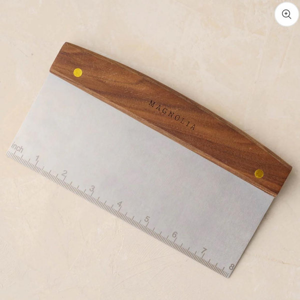 Gristmill Collection Bench Scraper with Walnut Handle (Large)