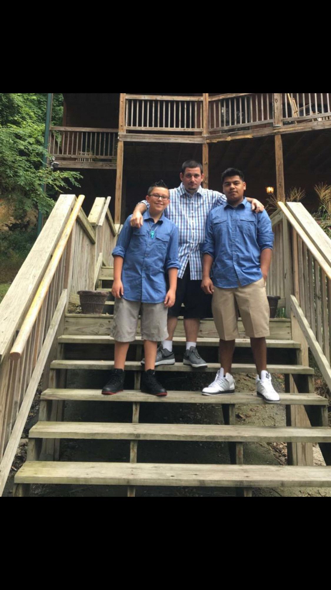 My favorite boys.
Tavito, junior, and luis tennessee labor day weekend 2016