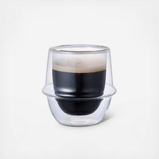 Kronos Double Wall Espresso Cup, Set of 4