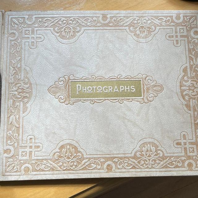 Beautifully Ornate Antique Leather Deco Photo Album - 1920's